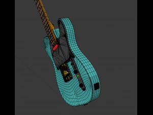 fender guitar 3D Model