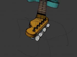 fender guitar 3D Model