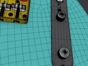 fender guitar 3D Модель