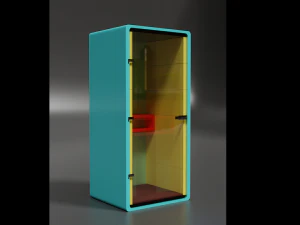 bo&icirc;te silencieuse de bureau Modèle 3D