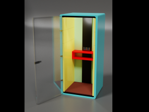office quiet box Modello 3D