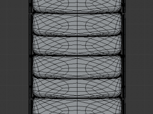stairs with glass Model 3D