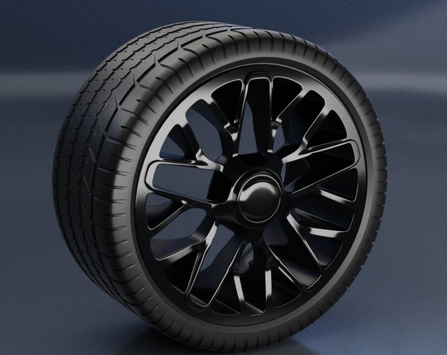 rim with tyre Modèle 3D .c4d .max .obj .3ds .fbx .stl .blend