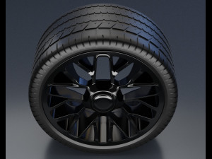 rim with tyre Modèle 3D