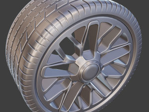 rim with tyre Modèle 3D