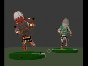 american footballer styled Modello 3D
