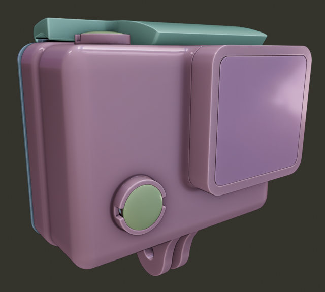 go pro Modello 3D .c4d .max .obj .3ds .fbx .stl .blend 