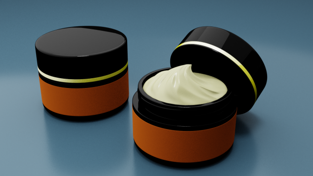 cosmetic jar 3D Model .c4d .max .obj .3ds .fbx .stl .blend 