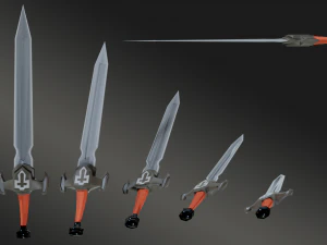 闇の剣 3Dモデル