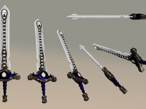 doombringer sword Modello 3D