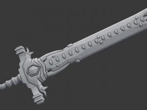doombringer sword 3D 模型