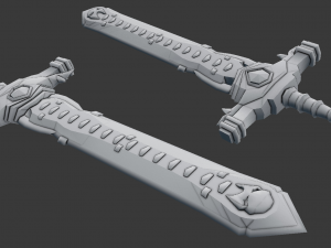 doombringer sword 3D 模型