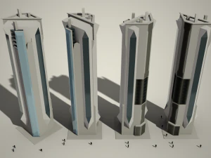 Wolkenkratzer06 3D Modell