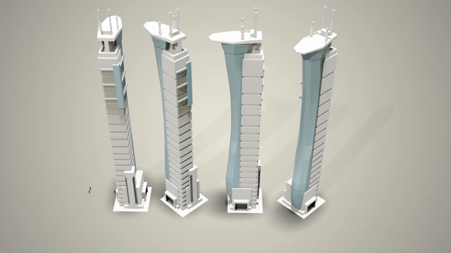 skyscraper07 3D Model .c4d .max .obj .3ds .fbx .stl .blend