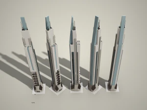 超高層ビル08 3Dモデル