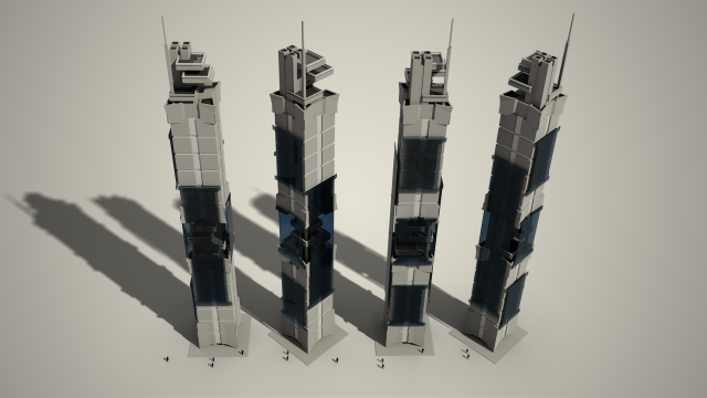 skyscraper09 3D 모델 .c4d .max .obj .3ds .fbx .stl .blend 