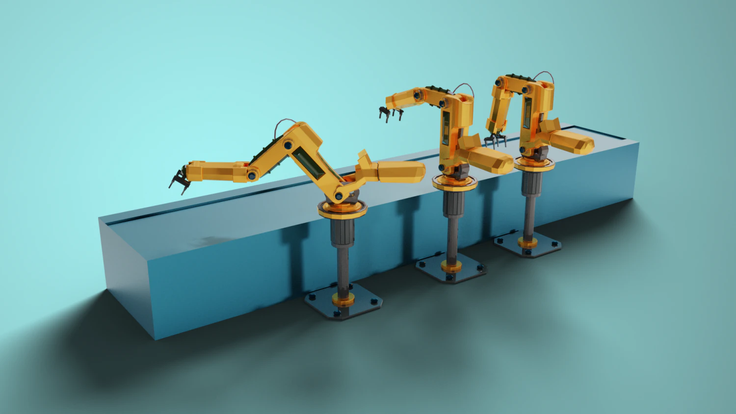 robot arm 3D Model .c4d .max .obj .3ds .fbx .stl .blend 