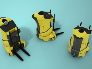 warehouse automated forklift 3D Model