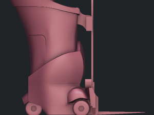 warehouse automated forklift 3D Model
