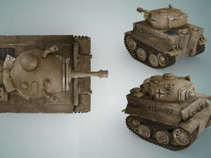 mini tiger tank 3D Model