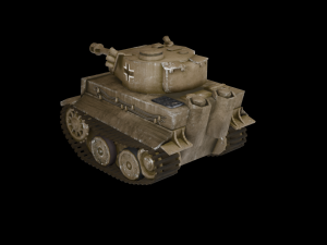 mini tiger tank 3D Model