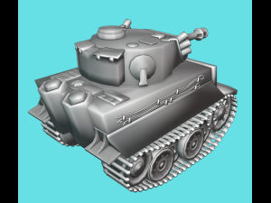mini tiger tank 3D Model