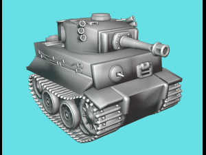 mini tiger tank 3D Model