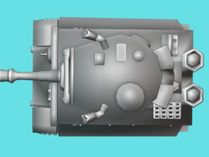 mini tiger tank 3D Model