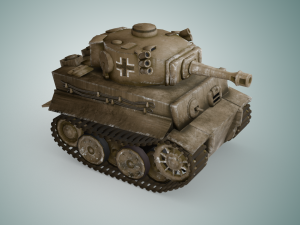 mini tiger tank 3D Model
