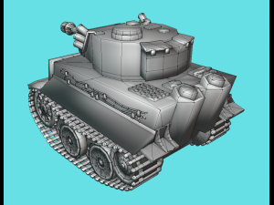 mini tiger tank 3D Model