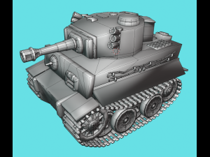 mini tiger tank 3D Model