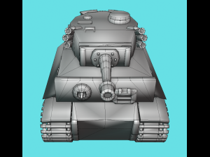 mini tiger tank 3D Model