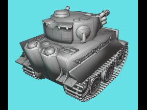 mini tiger tank 3D Model