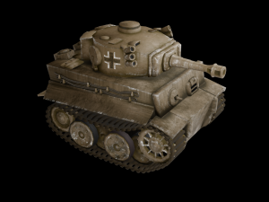 mini tiger tank 3D Model
