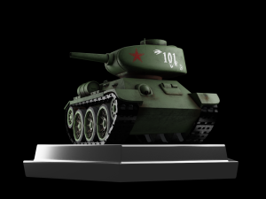 miini t34 tank 3D Model