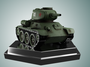 miini t34 tank 3D Model
