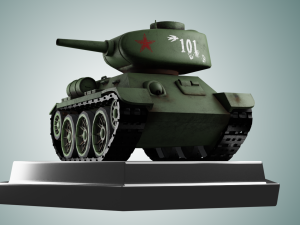 miini t34 tank 3D Model