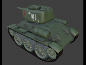 miini t34 tank 3D Model