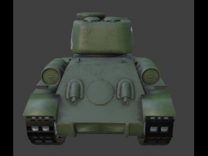 miini t34 tank 3D Model