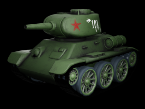 miini t34 tank 3D Model