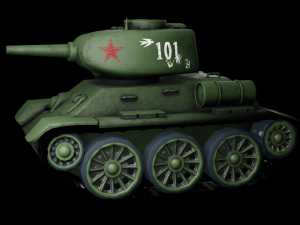 miini t34 tank 3D Model