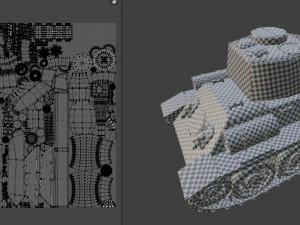 miini t34 tank 3D Model