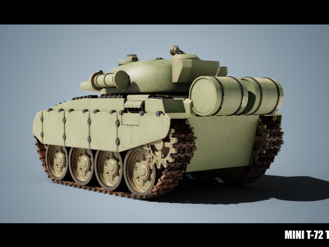 Mini T-72 Tank Model 3D