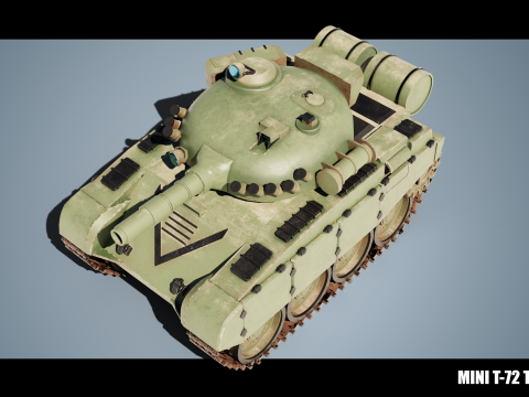 Mini T-72 Tank Model 3D