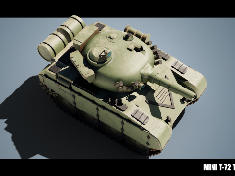 Mini T-72 Tank Model 3D