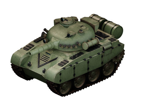 Mini T-72 Tank Model 3D