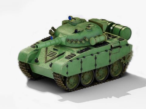 Mini T-72 Tank Model 3D