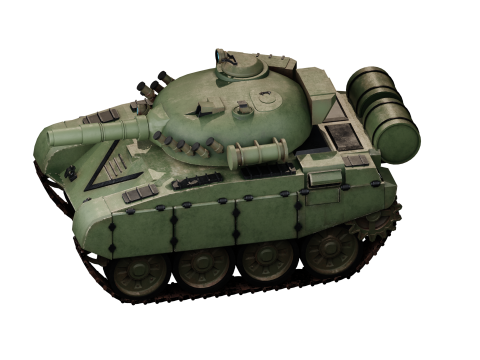 Mini T-72 Tank Model 3D
