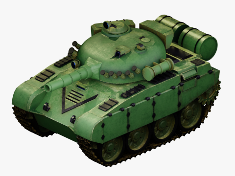 Mini T-72 Tank Model 3D