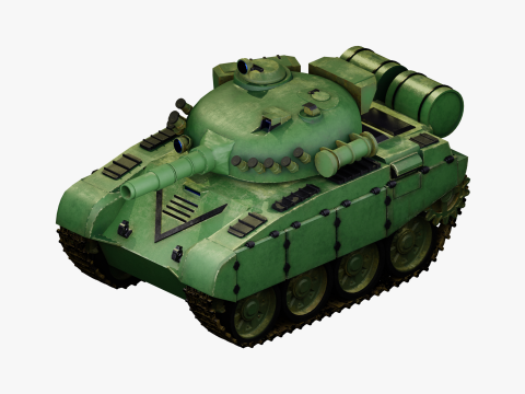 Mini T-72 Tank Model 3D